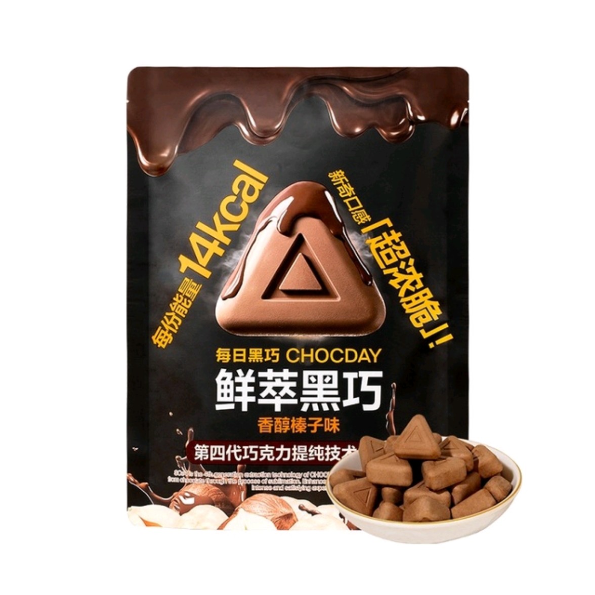 【会员超市代购】每日黑巧鲜萃巧克力制品香醇榛子味（试吃）