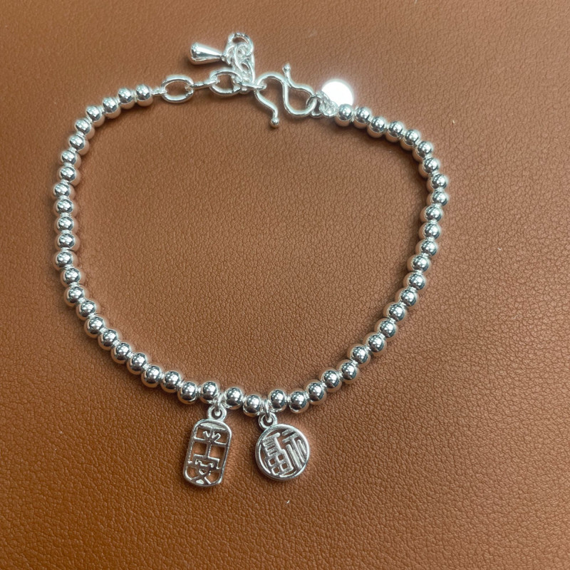 YZ018 平安圆珠精品手链无礼盒