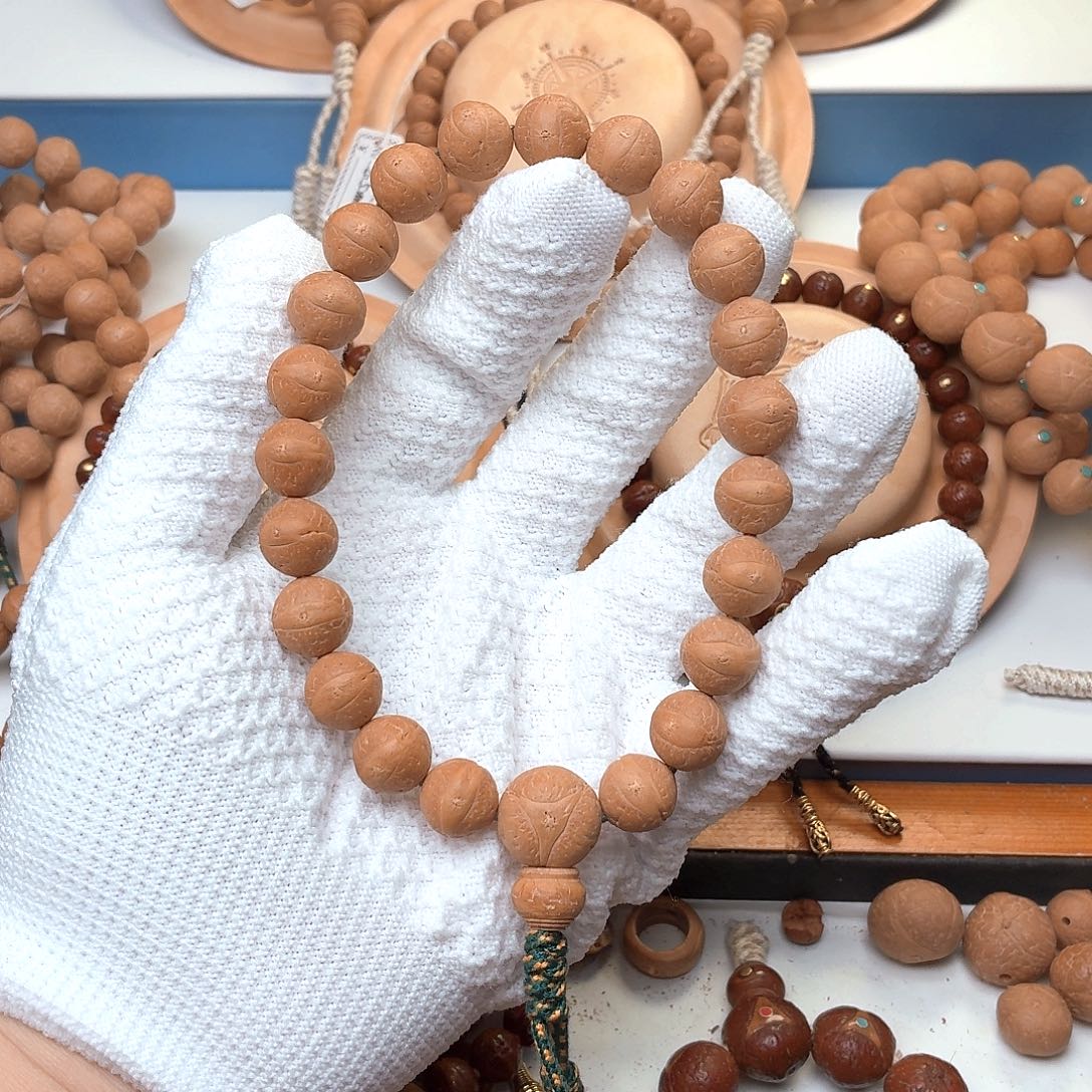 手串凤眼菩提原装12尺寸一物一图姜黄皮