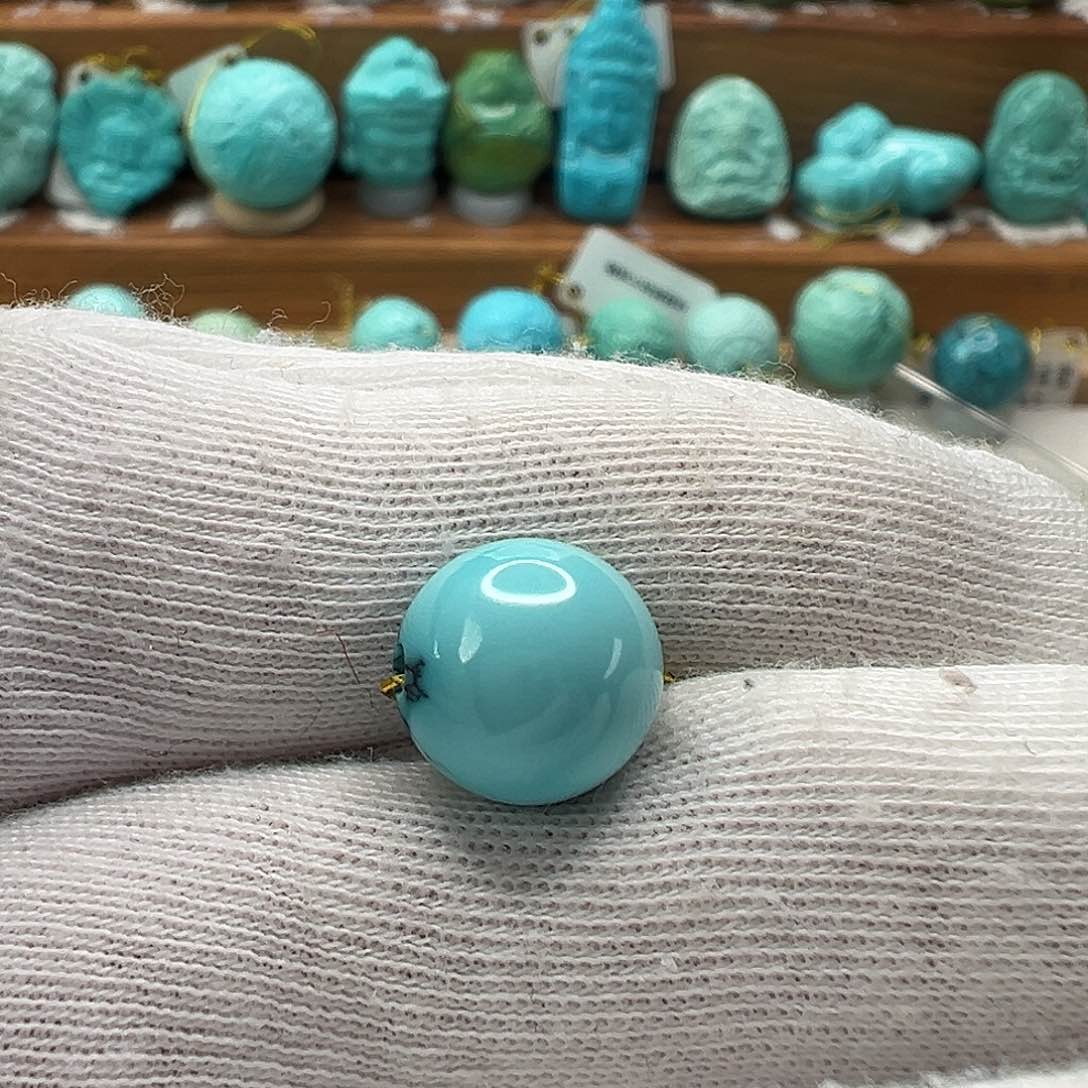 绿松石圆珠 未镶嵌