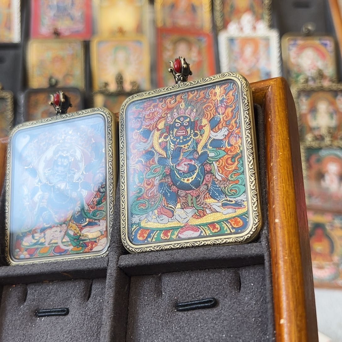 装裱画莫*风西藏唐卡，，，，，，，，