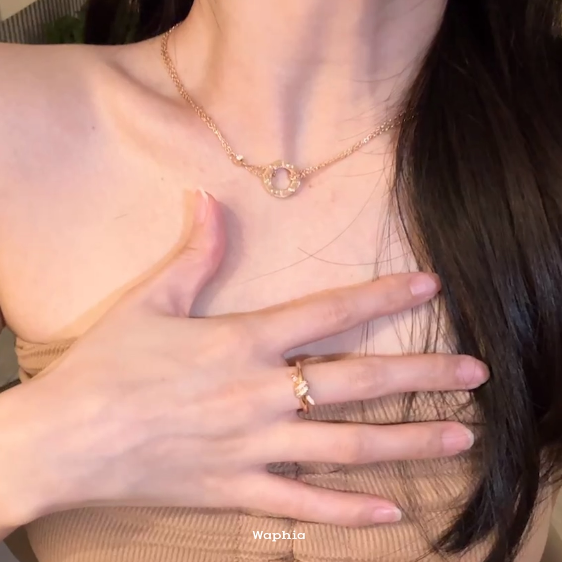 合金项链  Waphia经典时尚百搭轻奢【小饼双链条项链、手链】 CA014