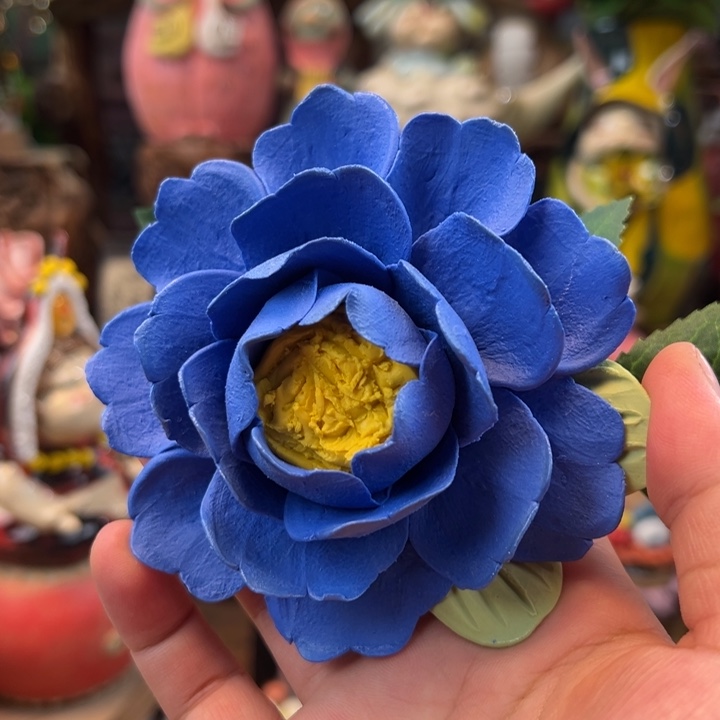 陶摆件小镇青花mryxp