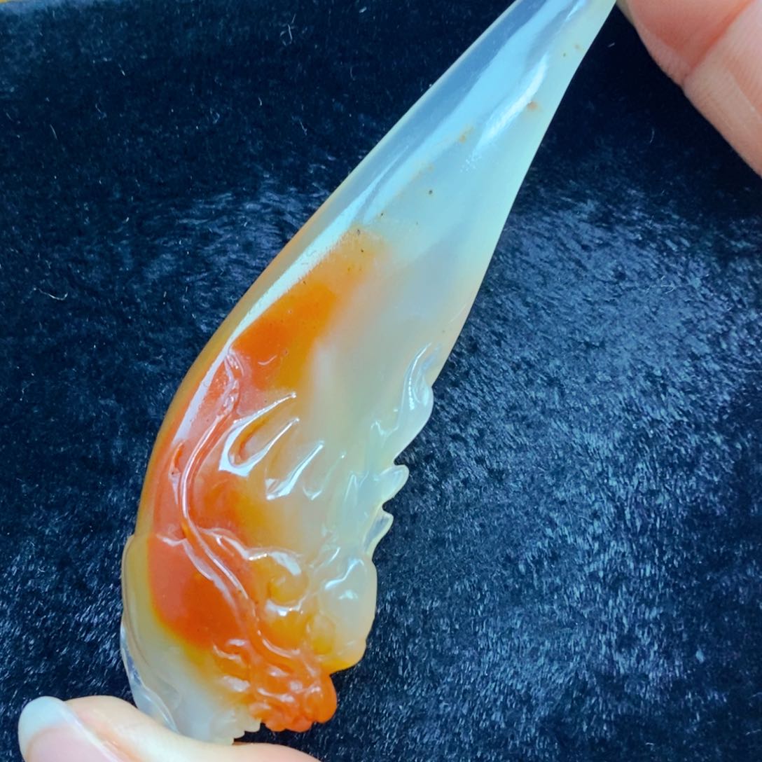 未镶嵌石英质玉（黄龙玉）吊坠(不含链)