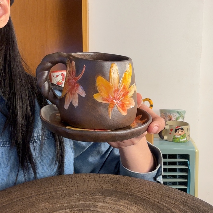 吃****手捏手绘景德镇陶瓷