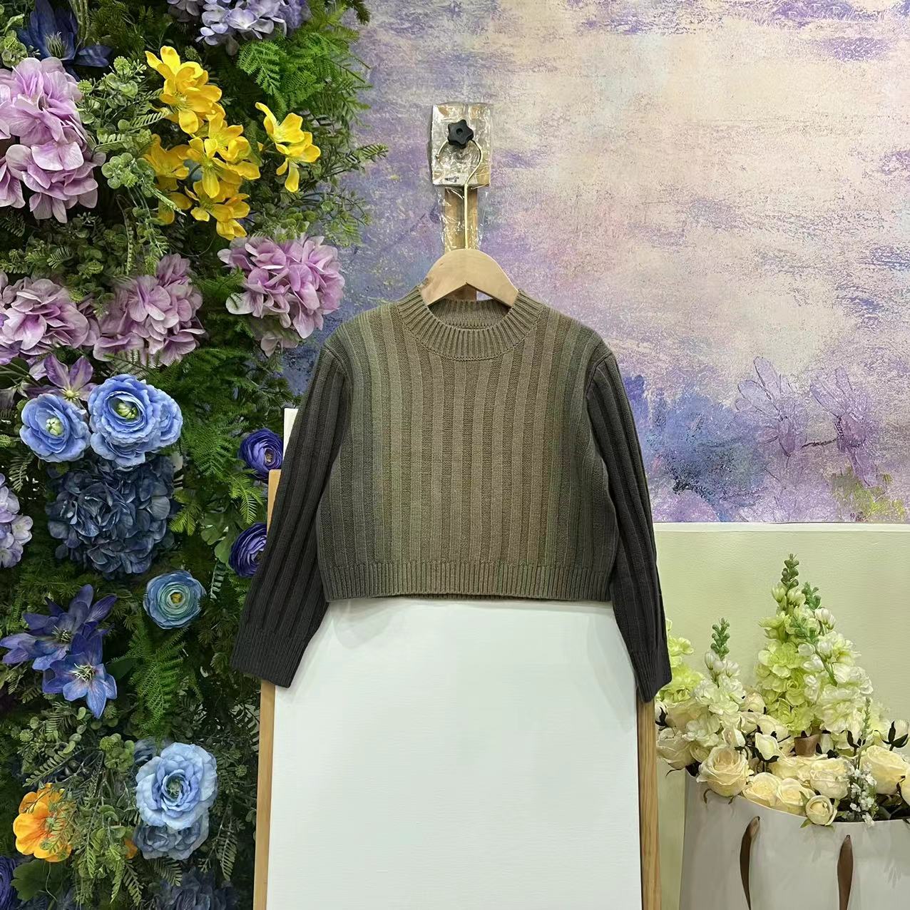 190F灰色毛衣8060