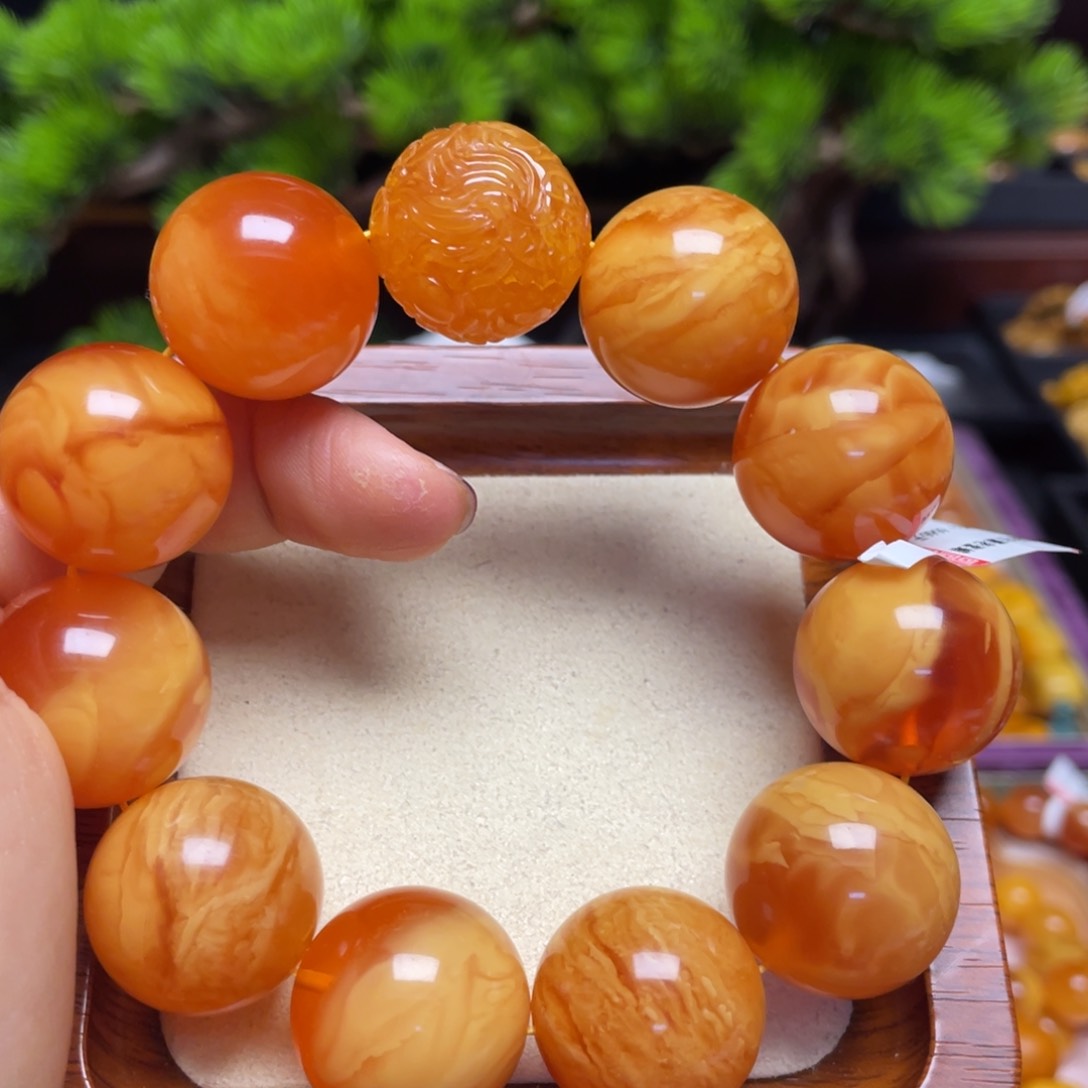 蜜蜡手链未镶嵌手串