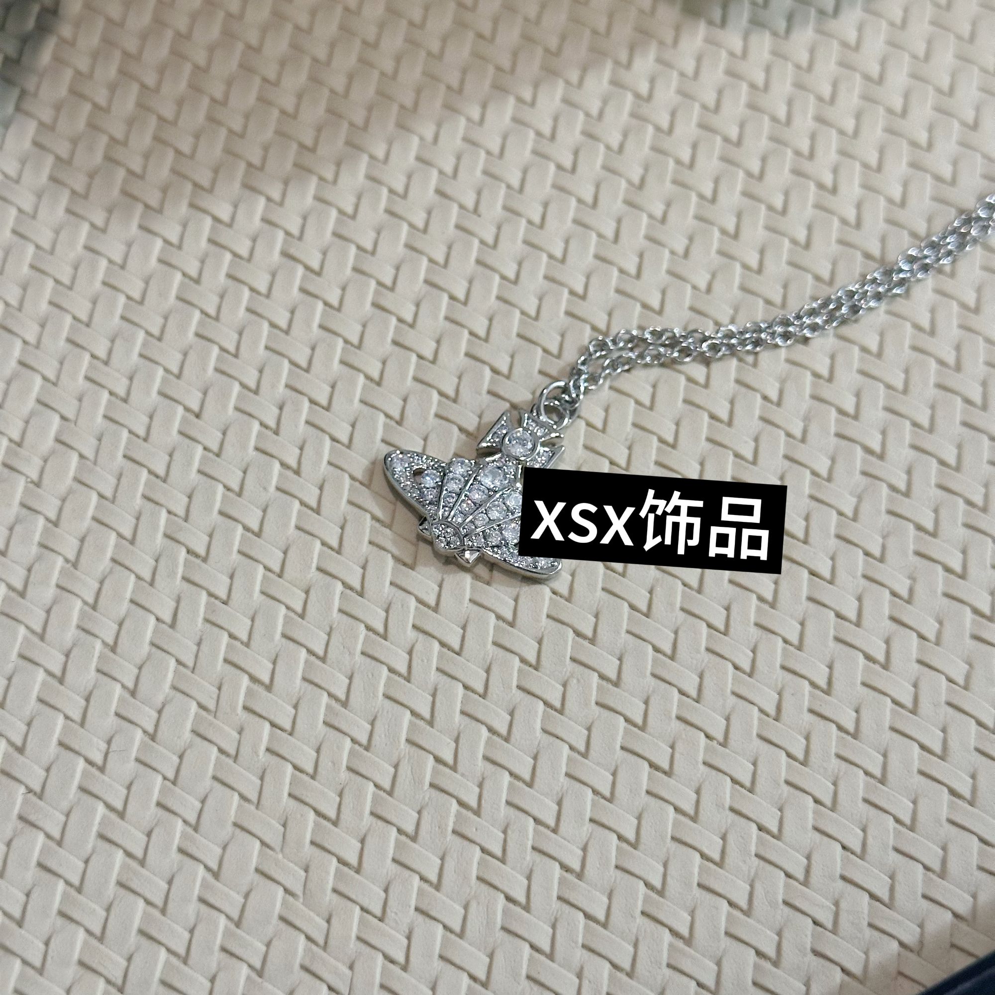 铜合金项链 xsx-贝壳型时尚项链百搭复古银色素款