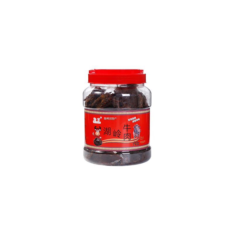 淘享湖岭牛肉干温州特产手撕黄牛肉250g罐装礼盒装休闲零食