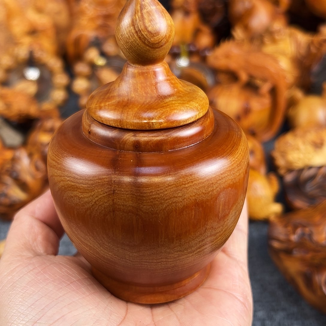 柏木太行崖柏黑油油疙瘩罐子