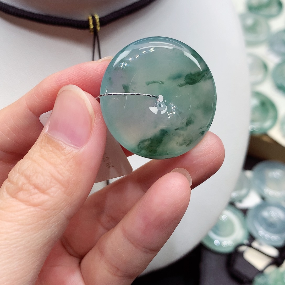 颈饰未镶嵌翡翠编号24，28.7/5.8