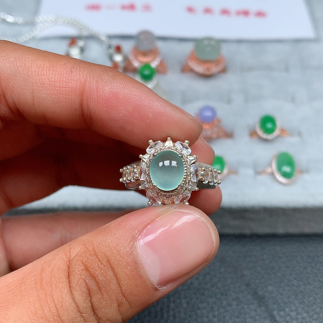 翡翠未镶嵌戒指91号