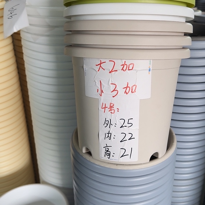 四季4#口径25灰白8个无托