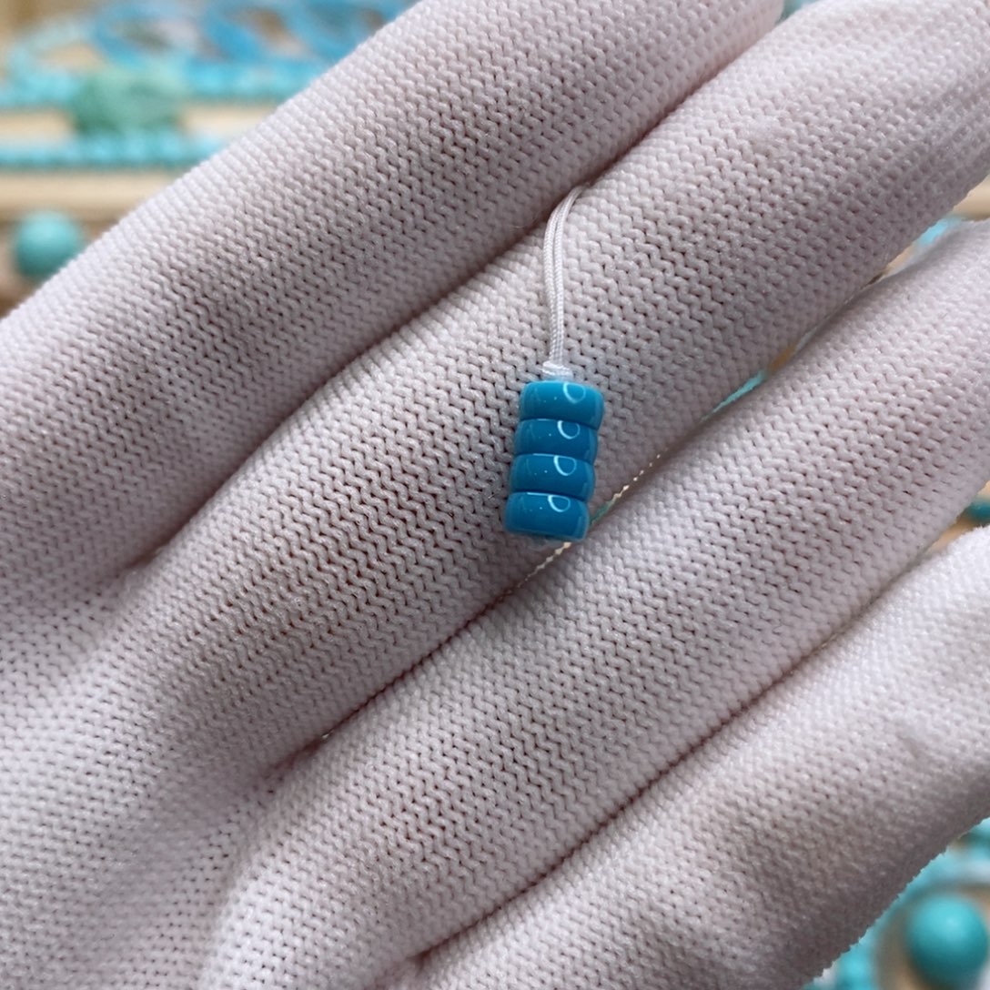 未镶嵌绿松石珠宝奇石5.3mm