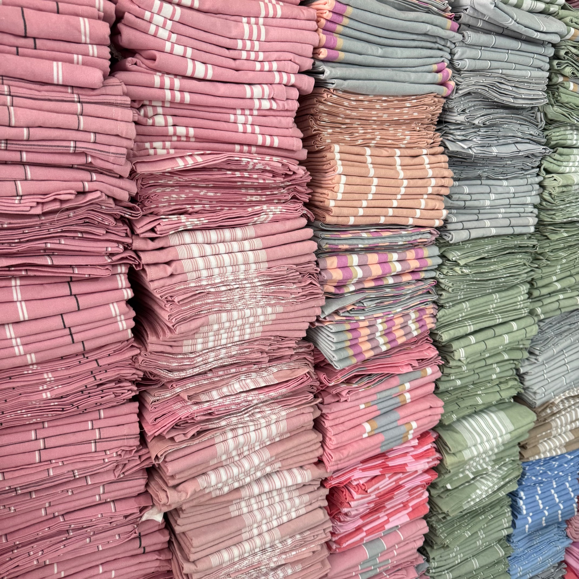 精梳棉粗布枕套【21支】--老粗布纯棉枕套透气加厚条纹成人枕头套