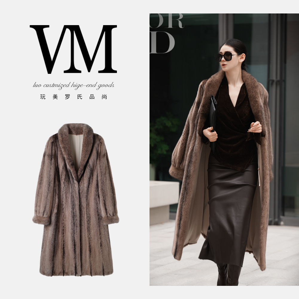 【风靡世界】水貂外套 奢华贵气高品质防寒TX6002款113cm 1790g