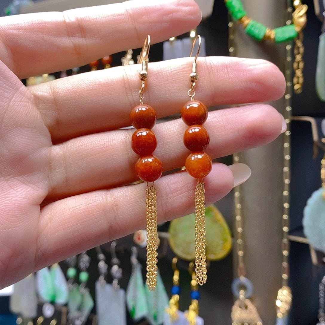 未镶嵌翡翠耳饰翡翠