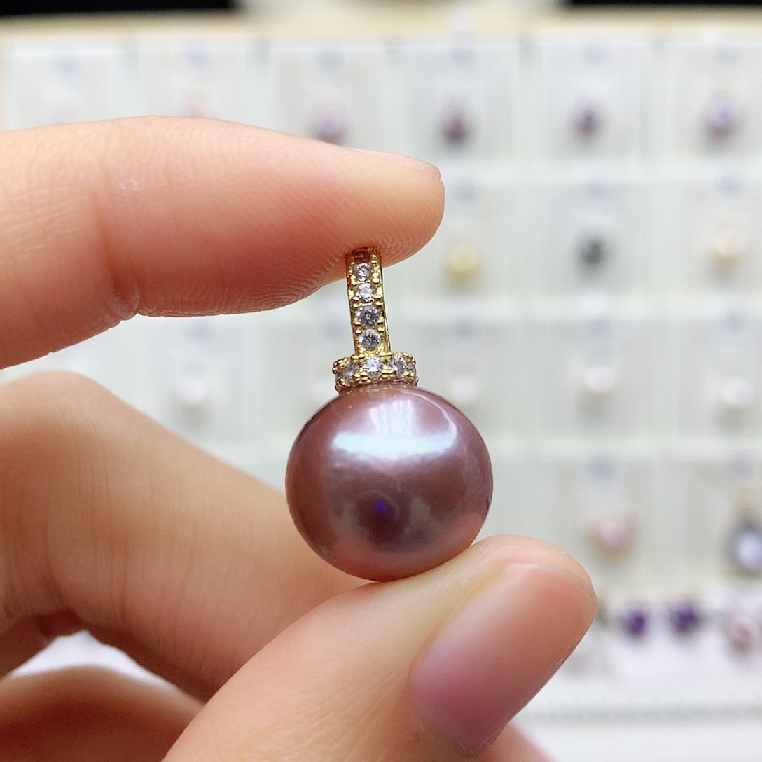 颈饰合金淡水珍珠