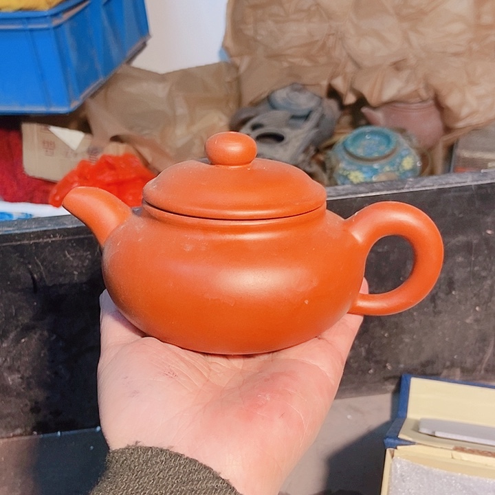 紫砂茶杯宜兴紫砂半手工制作