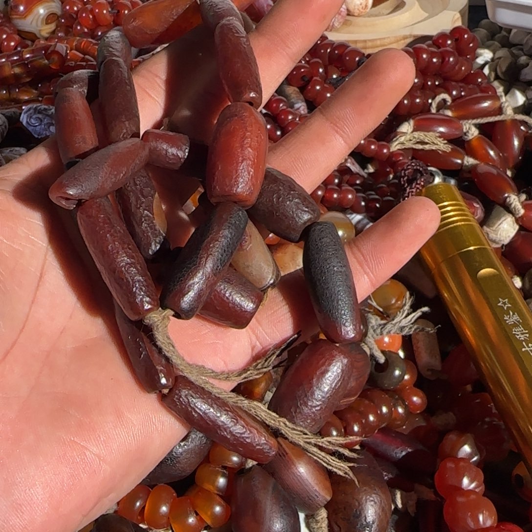 虎***猫玛瑙/玉髓未镶嵌颈饰