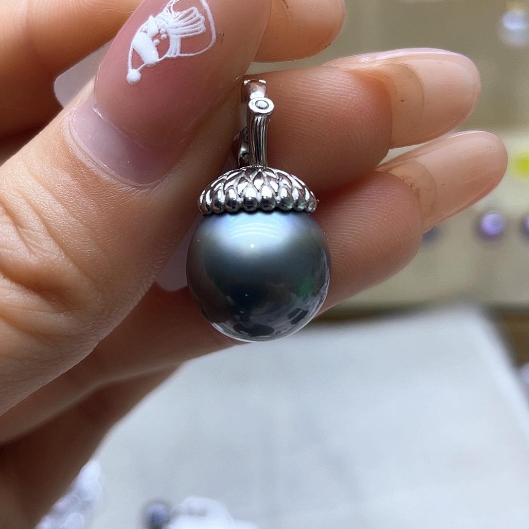 海水珍珠颈饰银S925镶嵌