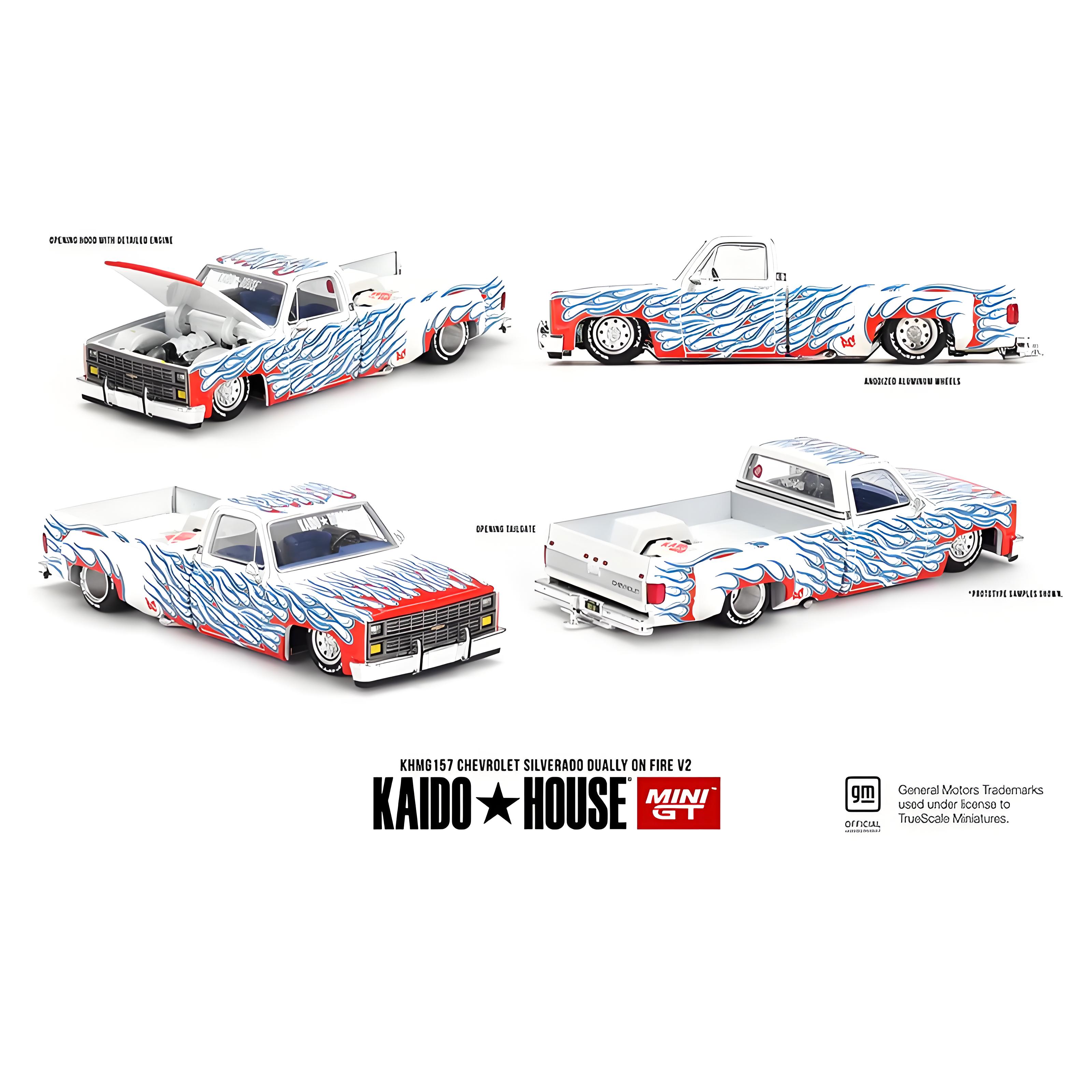Kaido House + MINIGT 1:64 雪佛兰 Silverado V2  合金汽车模型