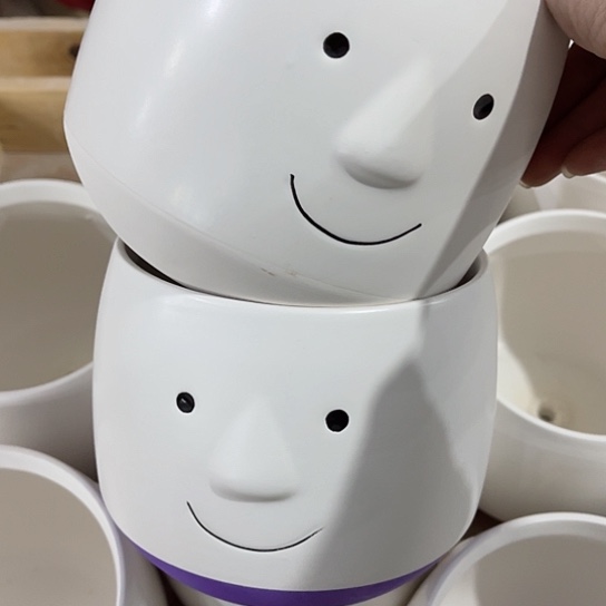 多肉绿植陶瓷花盆9.9包邮，有孔