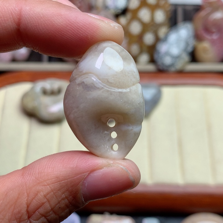硅化珊瑚（珊瑚玉）颈饰未镶嵌