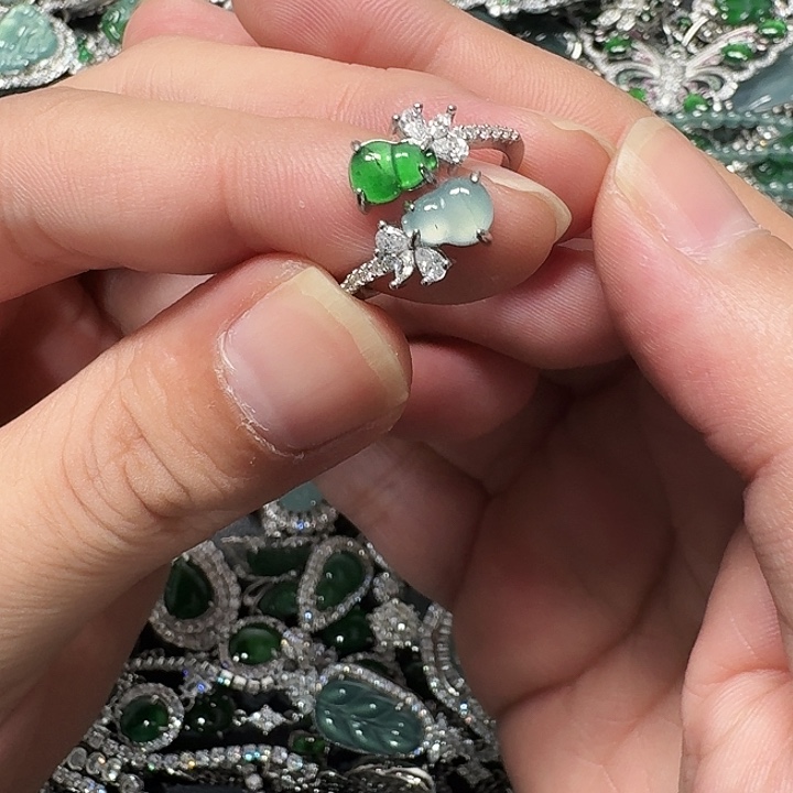 翡翠未镶嵌颈饰天然Ａ货翡翠放漏