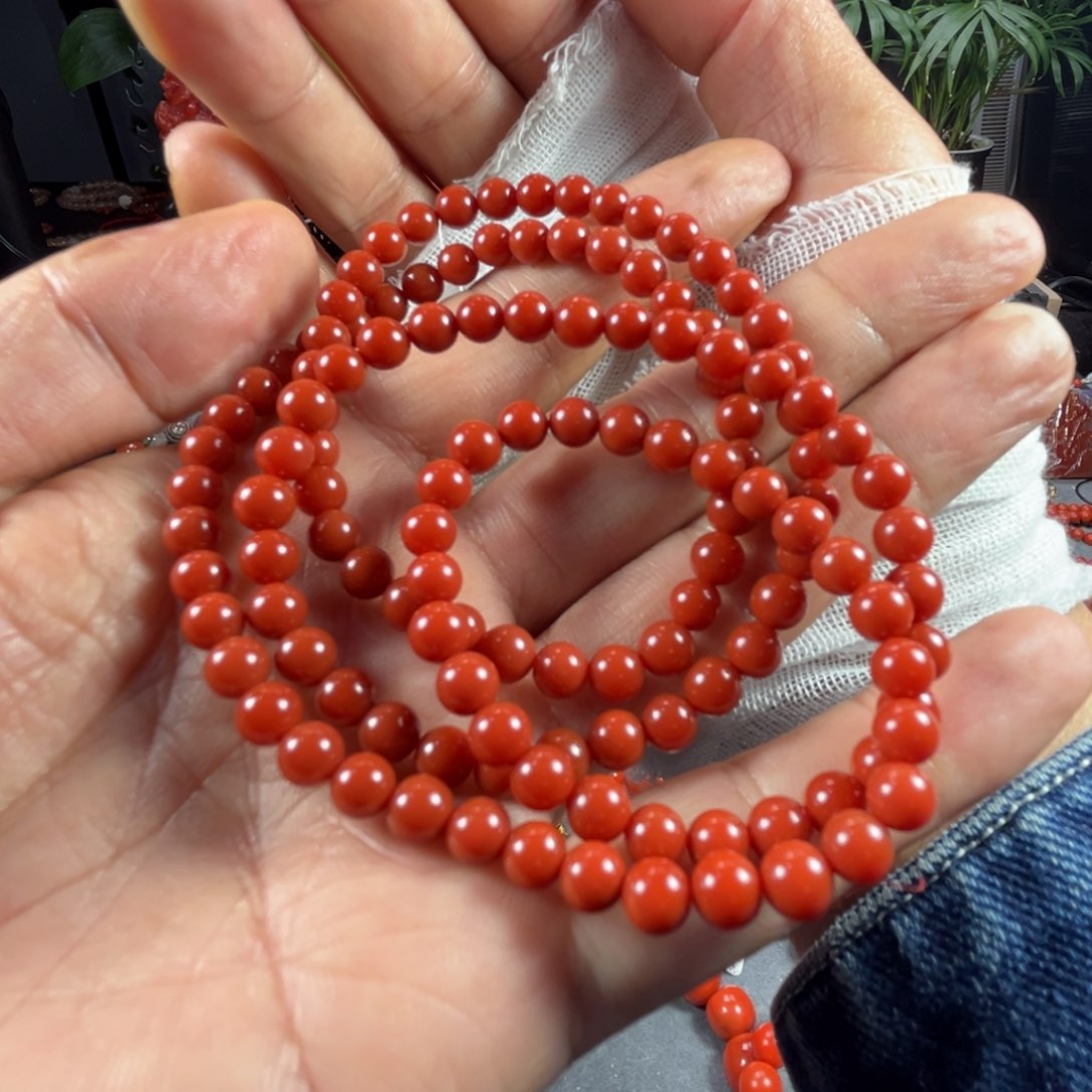 南红玛瑙手链未镶嵌m****t