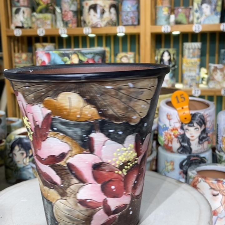 红陶景德镇艺术手绘作品