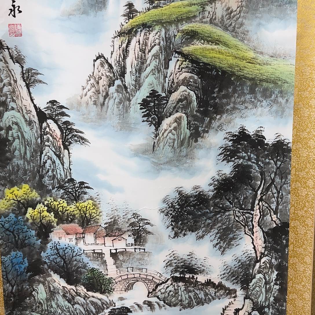 QA原创山水作品！带证书！限购一单 