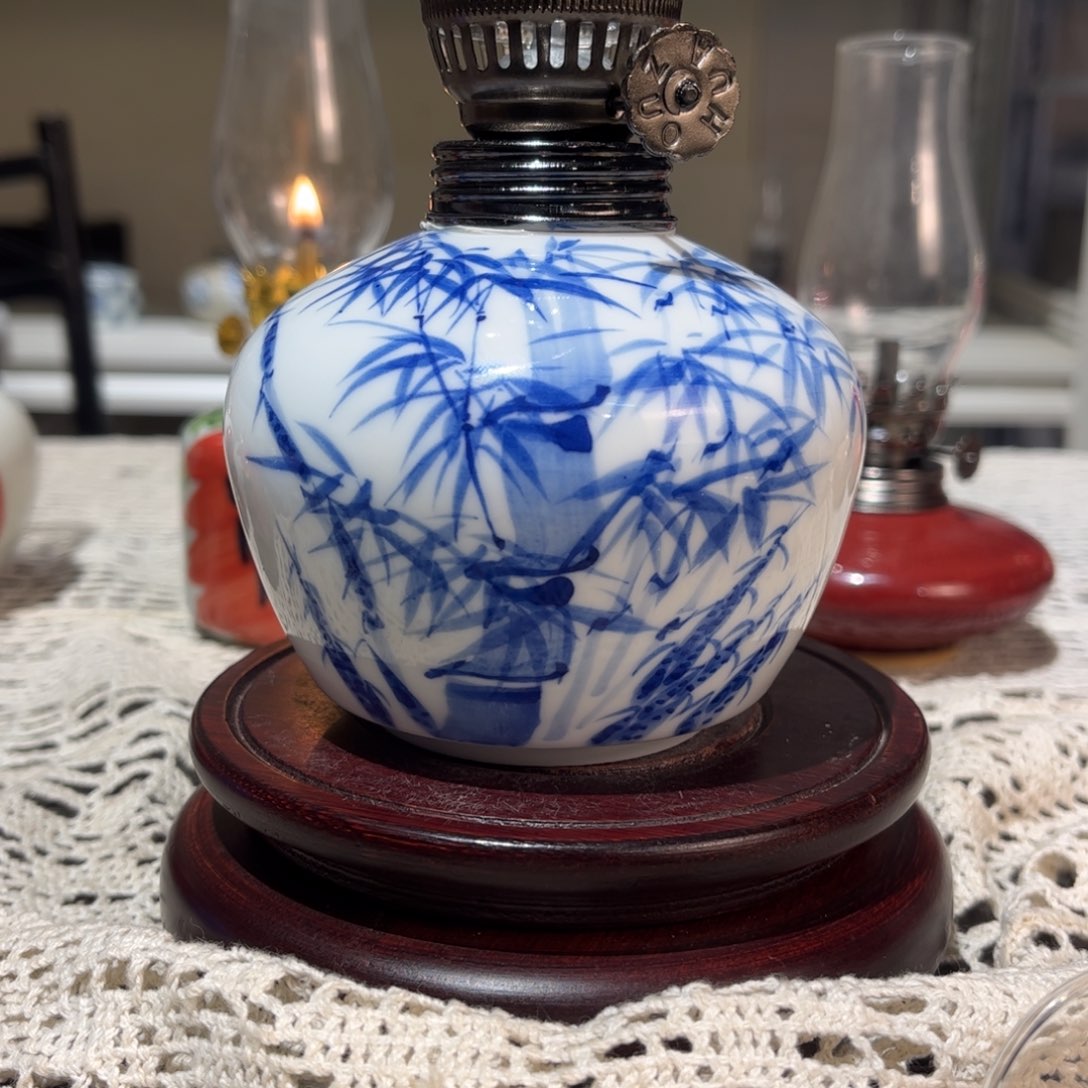 摆件景德镇陶瓷香薰灯