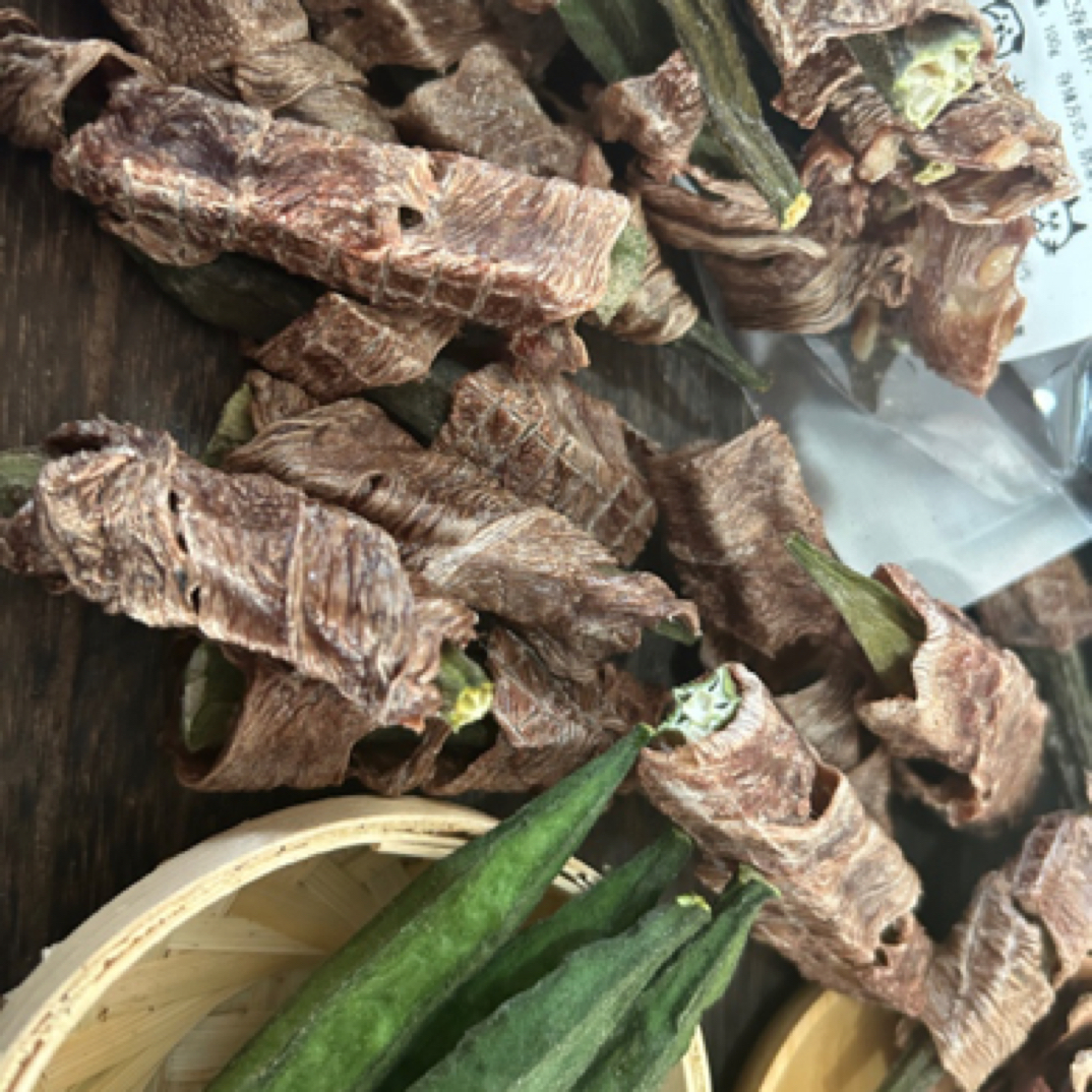 【棉袄】宠物狗狗金毛肉零食秋葵缠鸭肉棒膳食纤维好消化 100g/袋