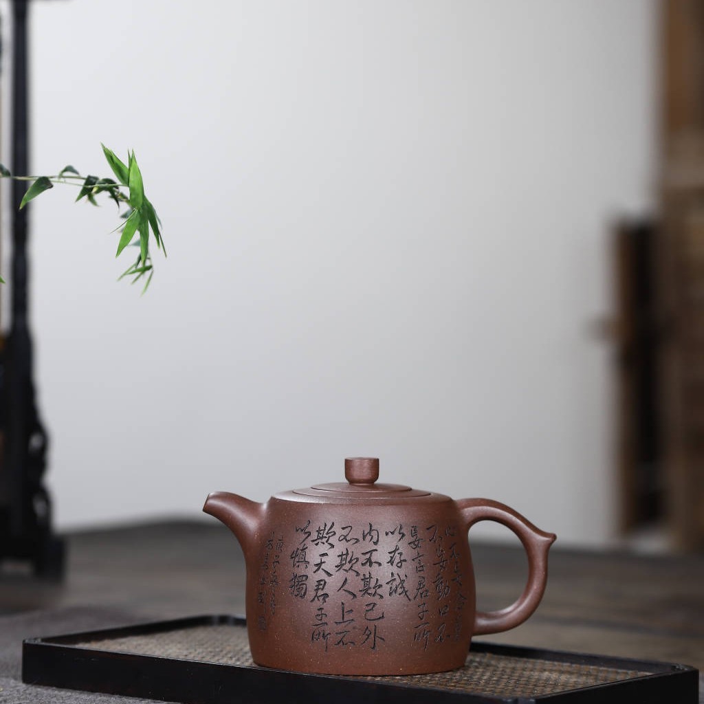 井栏壶350cc国工刻绘款适合功夫茶