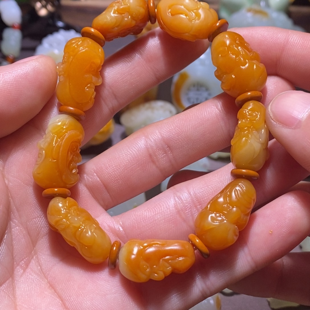 小***好和田玉未镶嵌车挂