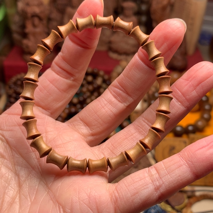 檀香木手串/手链老山檀竹节珠