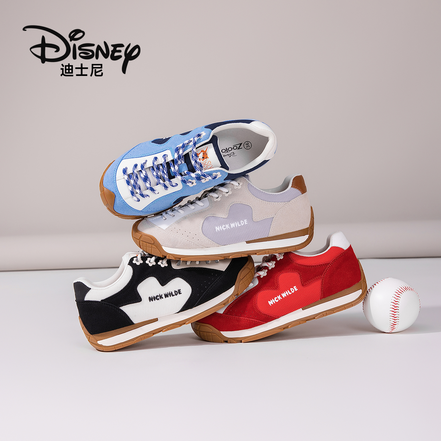 Disney/迪士尼小花流浪鞋2025新款透气百搭休闲运动跑鞋潮鞋