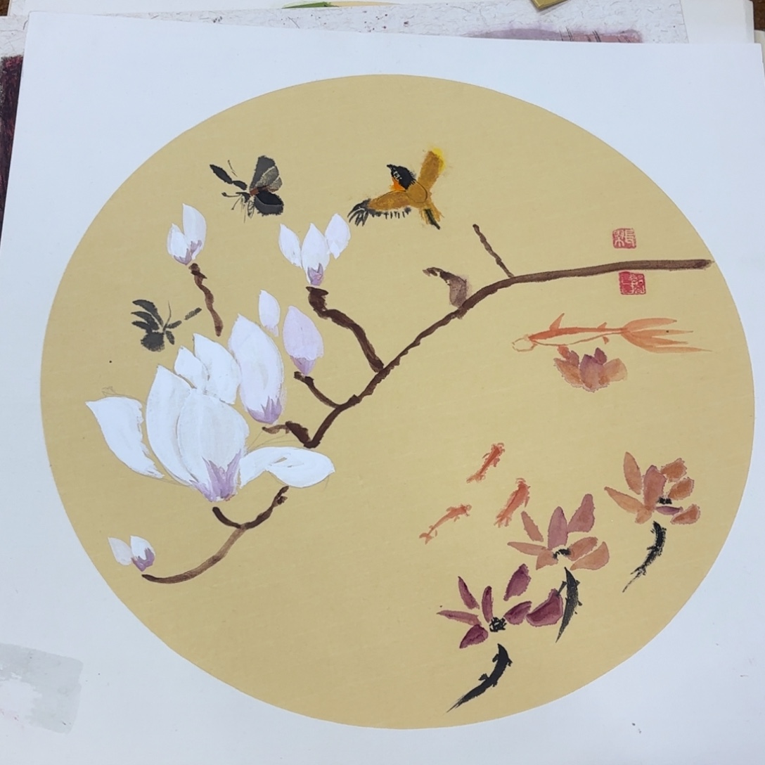 国画38-38卡纸作品艺