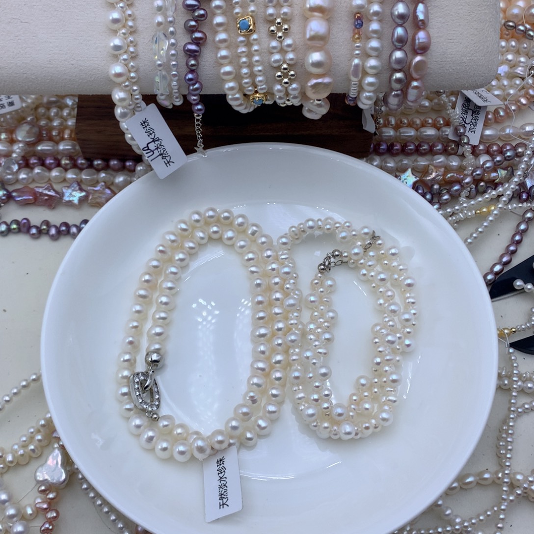 合金手链淡水珍珠