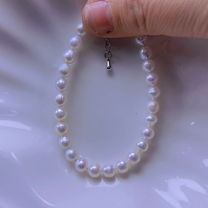 淡水珍珠手绳合金