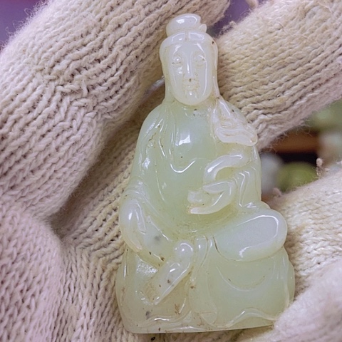 和田玉（白玉）挂件未镶嵌