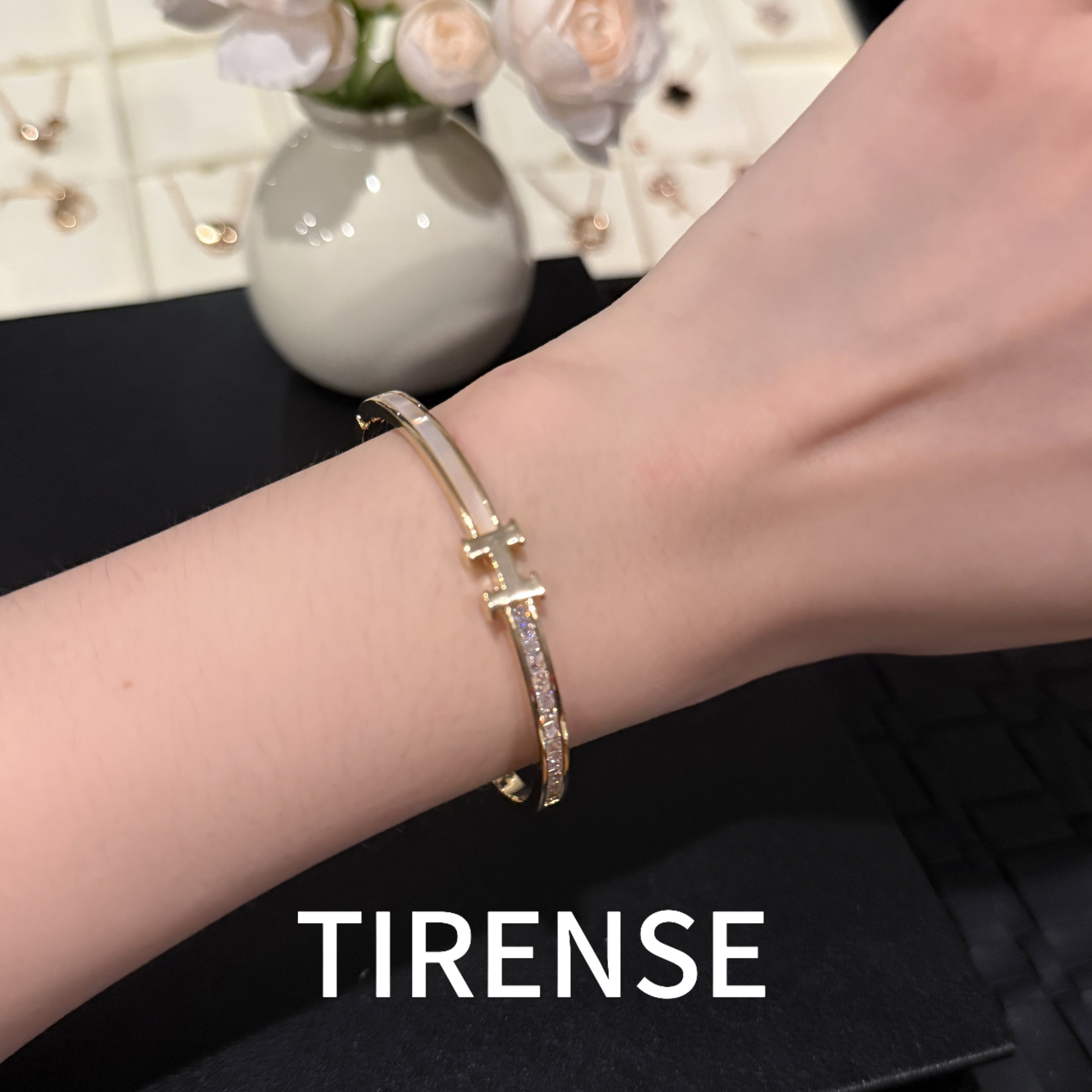 TIRENSE/狄伦斯 合金手镯 高定H系列文艺气质手镯