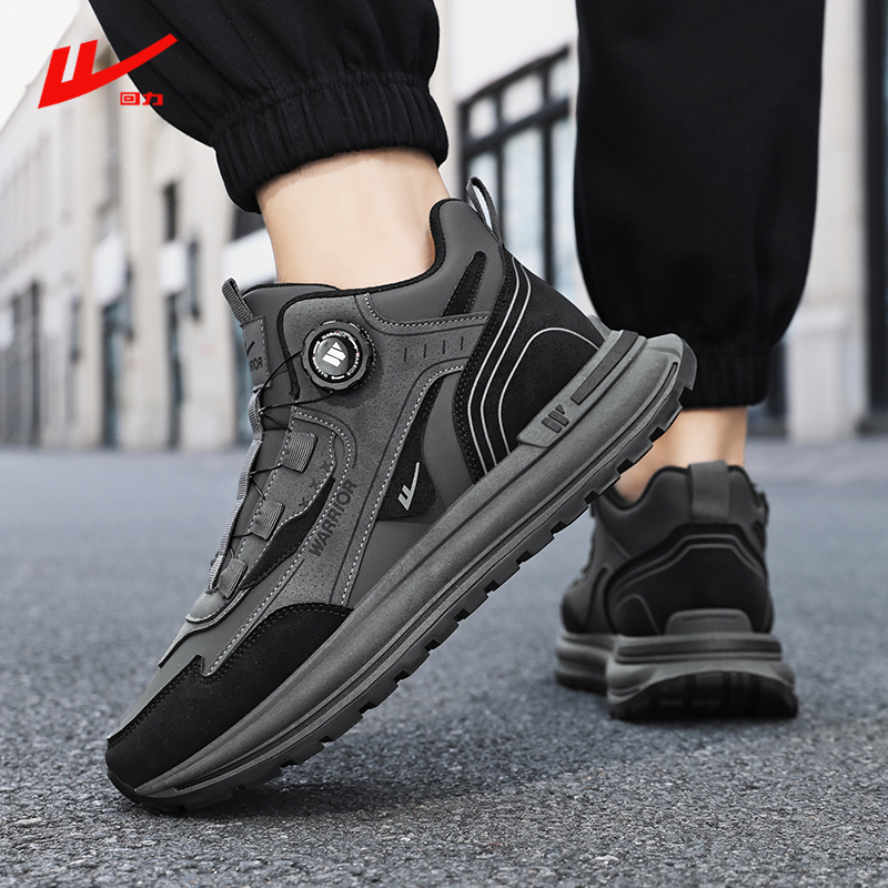 回力男鞋 2025 秋季新款旋钮鞋带休闲鞋男士潮流百搭舒适运动鞋