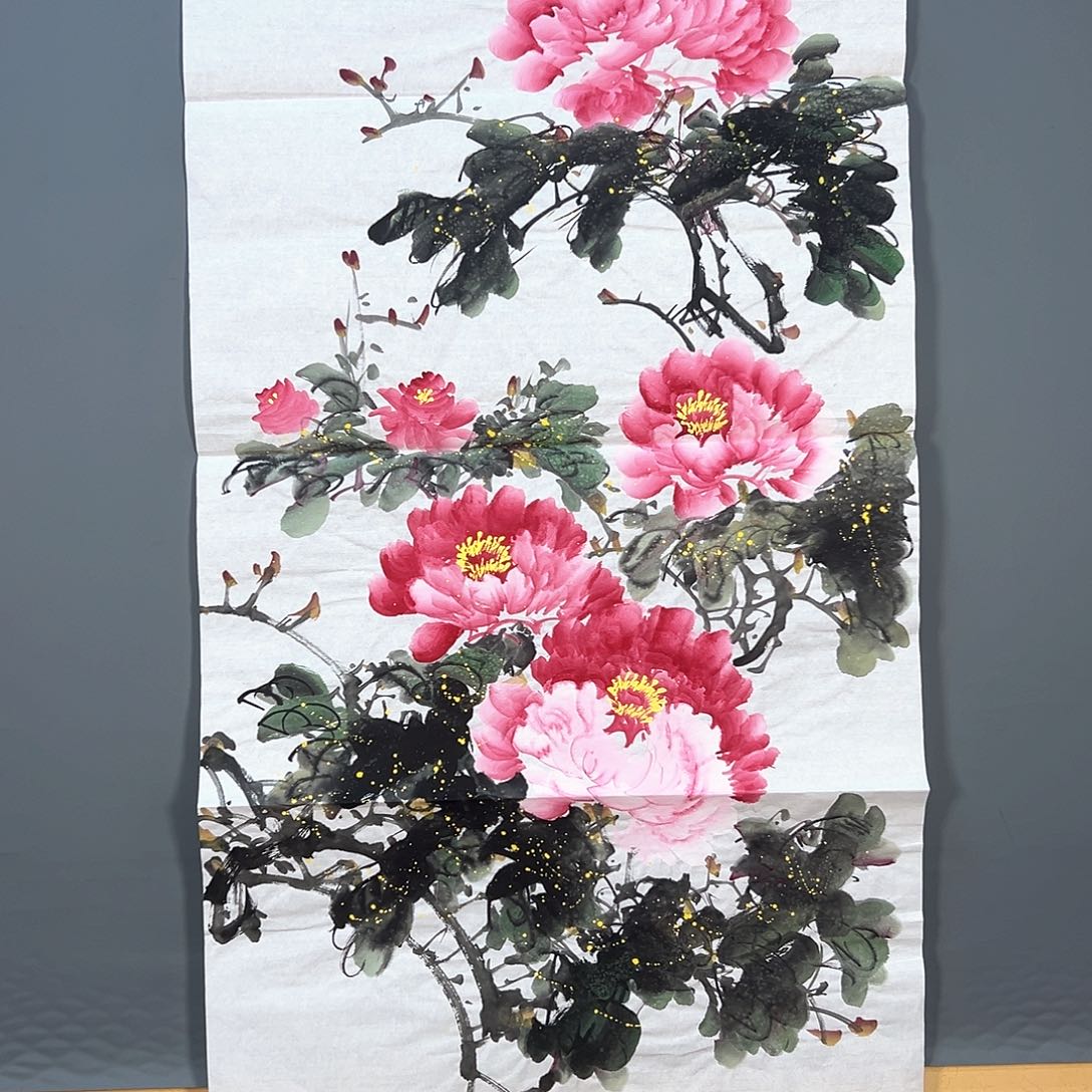 国画356 牡丹一如您飘逸一派