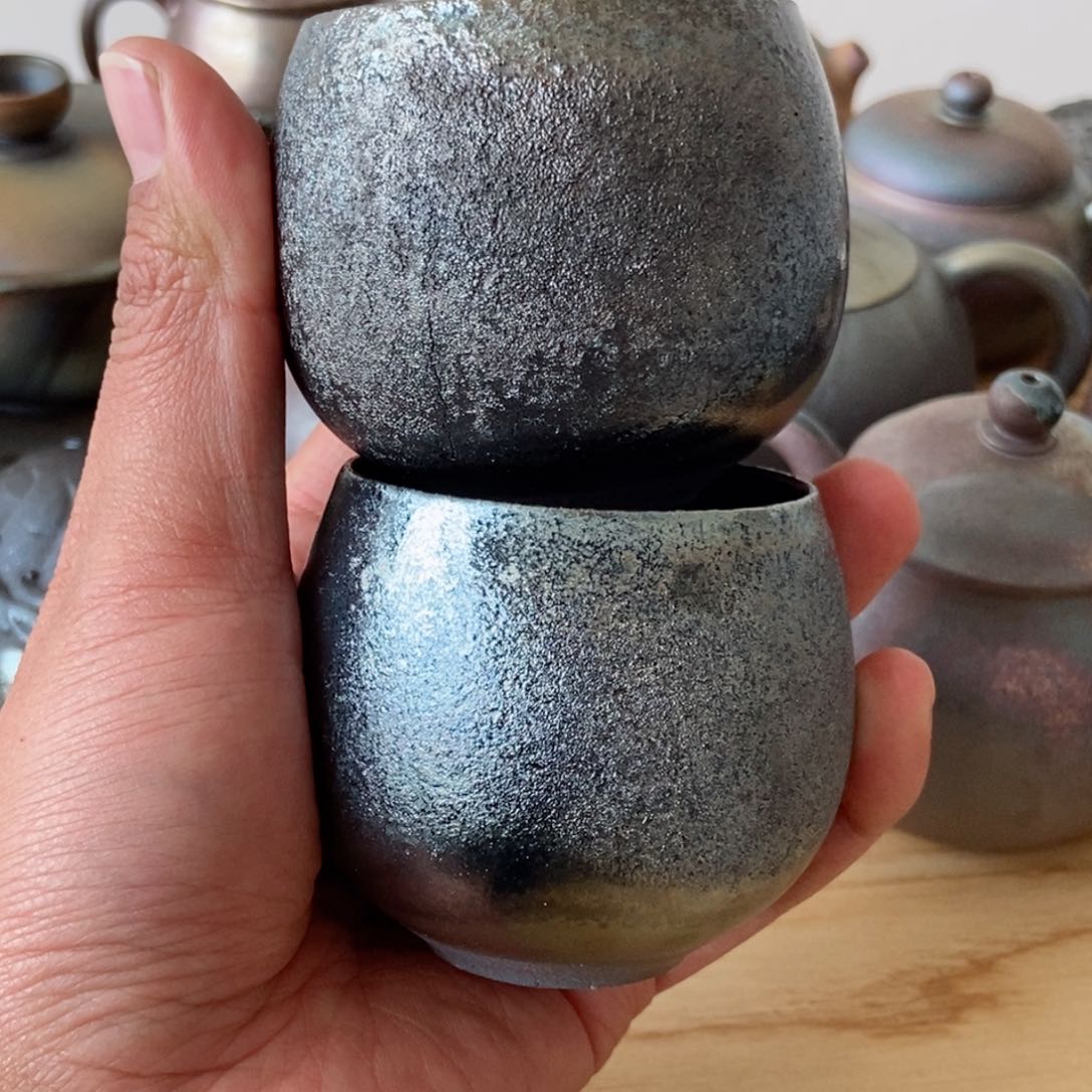 建水紫陶柴烧茶具