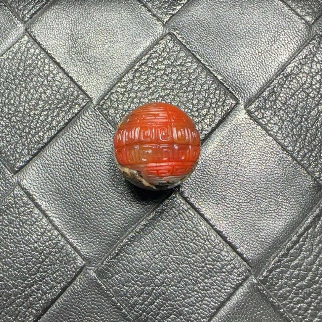 南红玛瑙未镶嵌单珠21mm