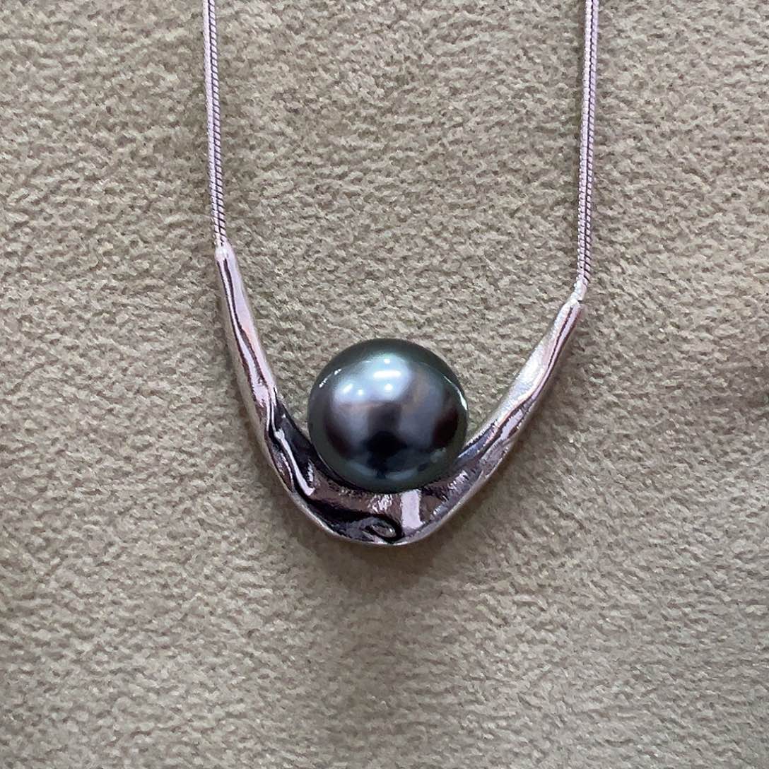 海水珍珠吊坠(赠链)银S925镶嵌