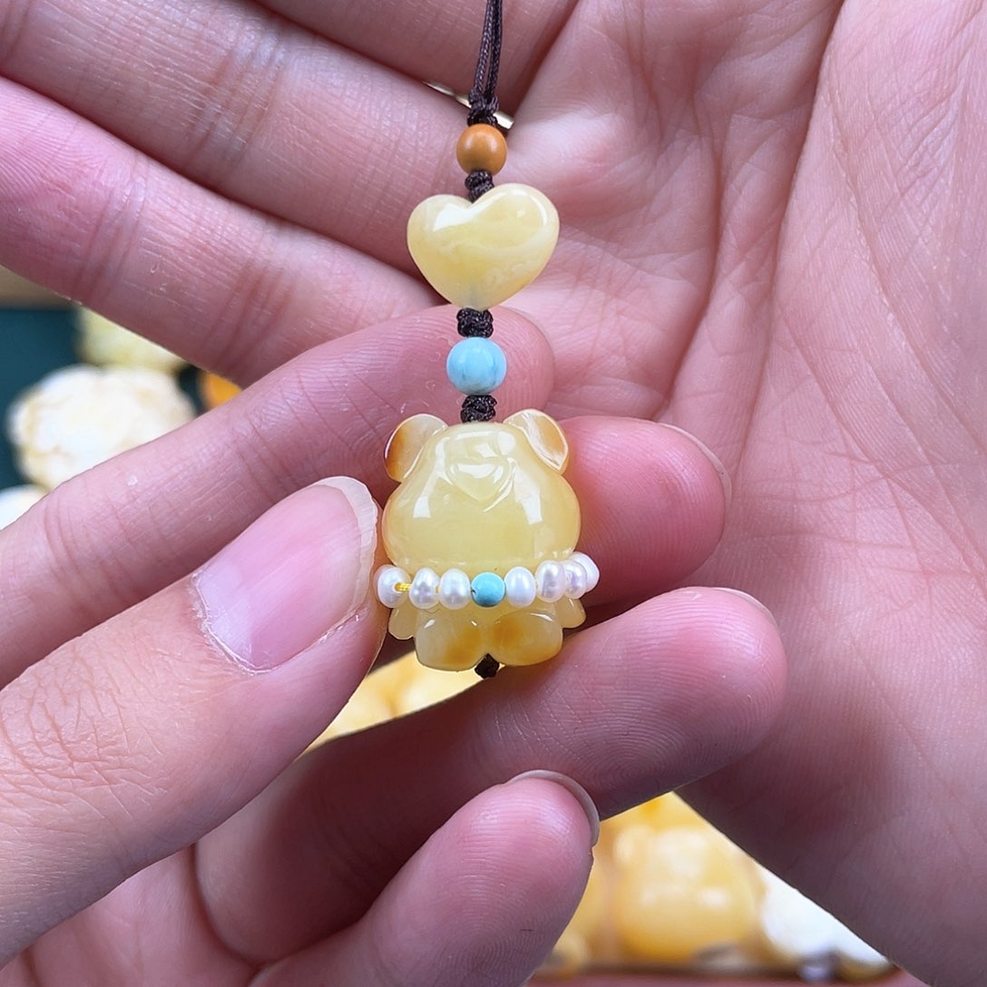 琥珀裸石未镶嵌蜜蜡