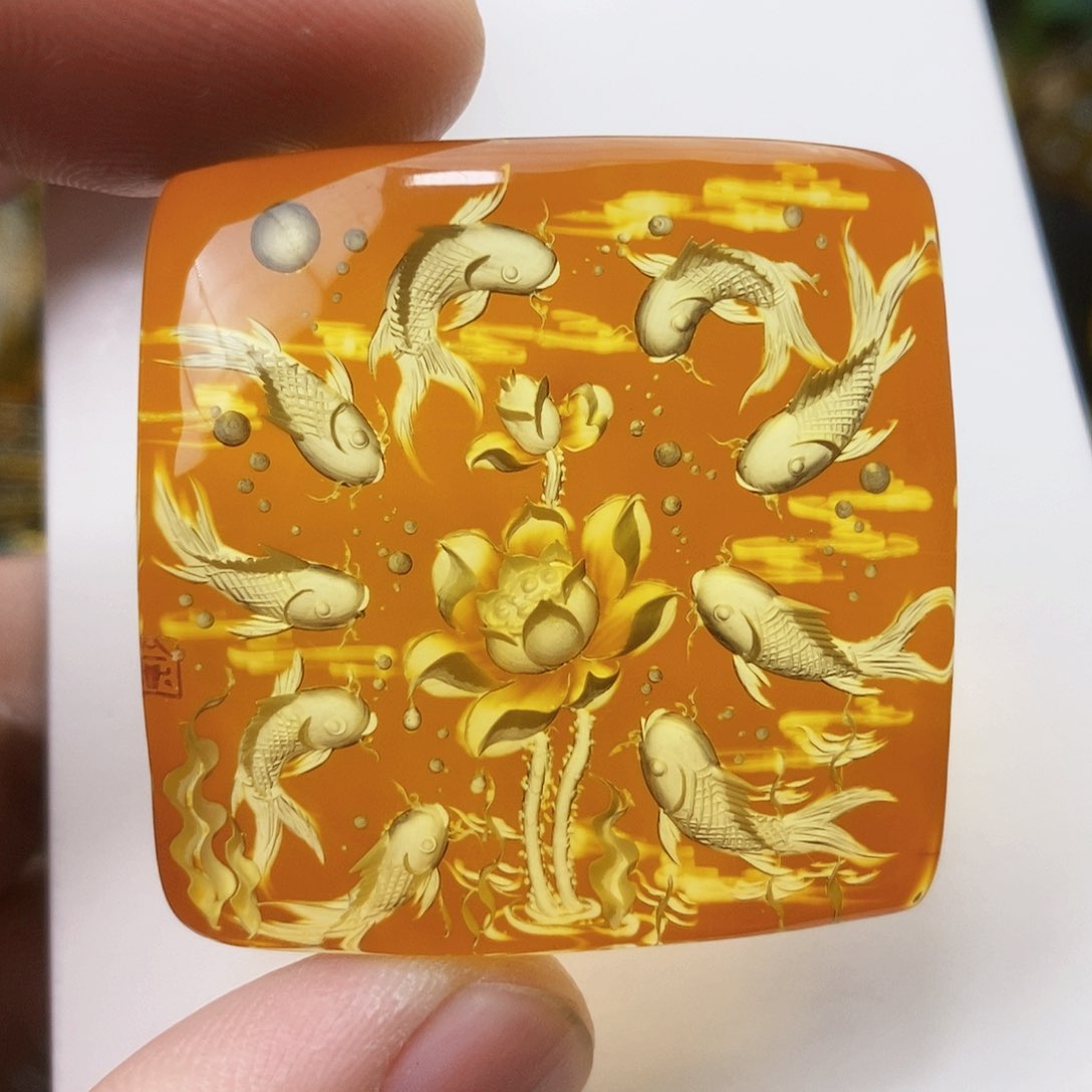 【闪购商品】金珀吊坠(不含链)未镶嵌